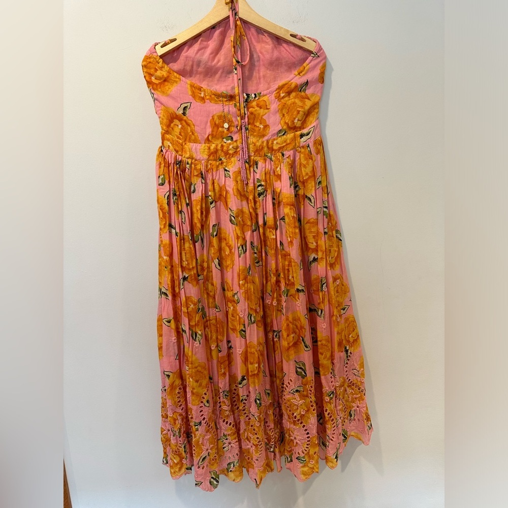 Farm Rio Halter Dress Pink Boto Chita - Picture 5 of 9